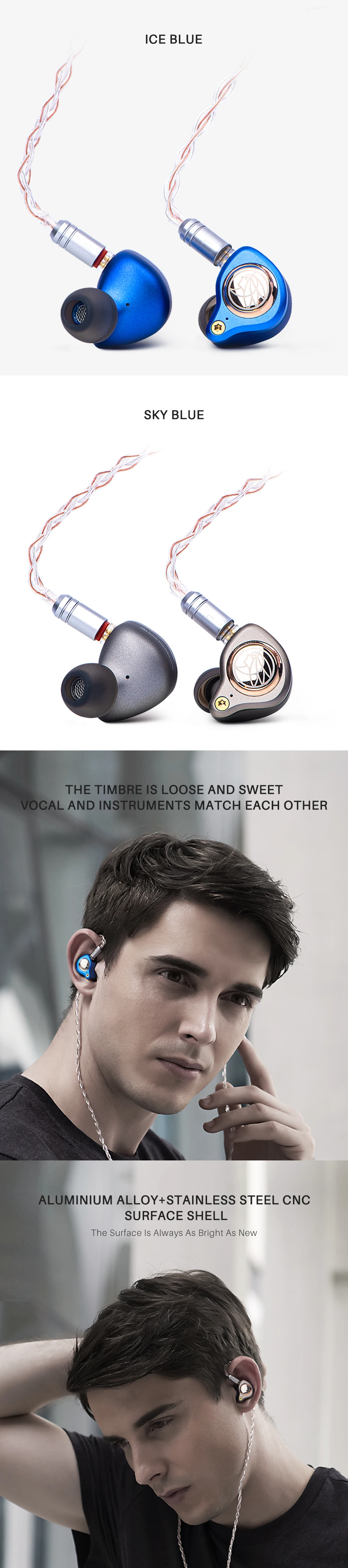 TFZ KING LTD монитор динамические HIFI наушники-вкладыши шумоподавление наушники