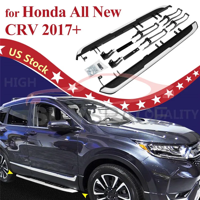 Боковой Шаг подходит для Honda CRV CR-V 2017 2018 2019 2020 Беговая доска Nerf Bar No Drilling |