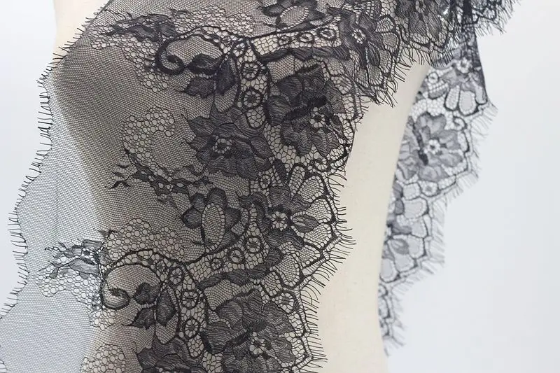 MLAEY 3 5 ярдов Черное кружево отделка шитье аксессуары для ресниц кружевная лента