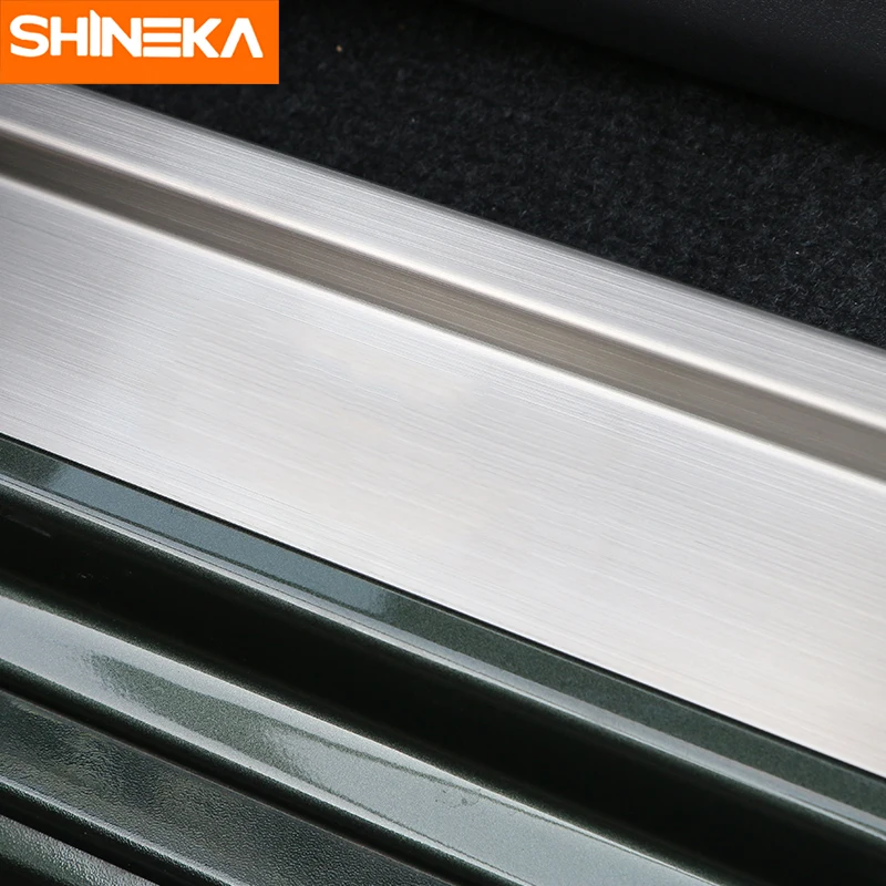 SHINEKA Накладка на порог из нержавеющей стали внутри Защитная наклейка полоску для