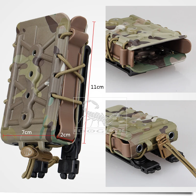 IDOGEAR маг мешок 5,56 мм 7,62 мм винтовка журнал сумки Molle тактический страйкбол 9 мм пистолет держатель TMC поли Перевозчик Охота полимер