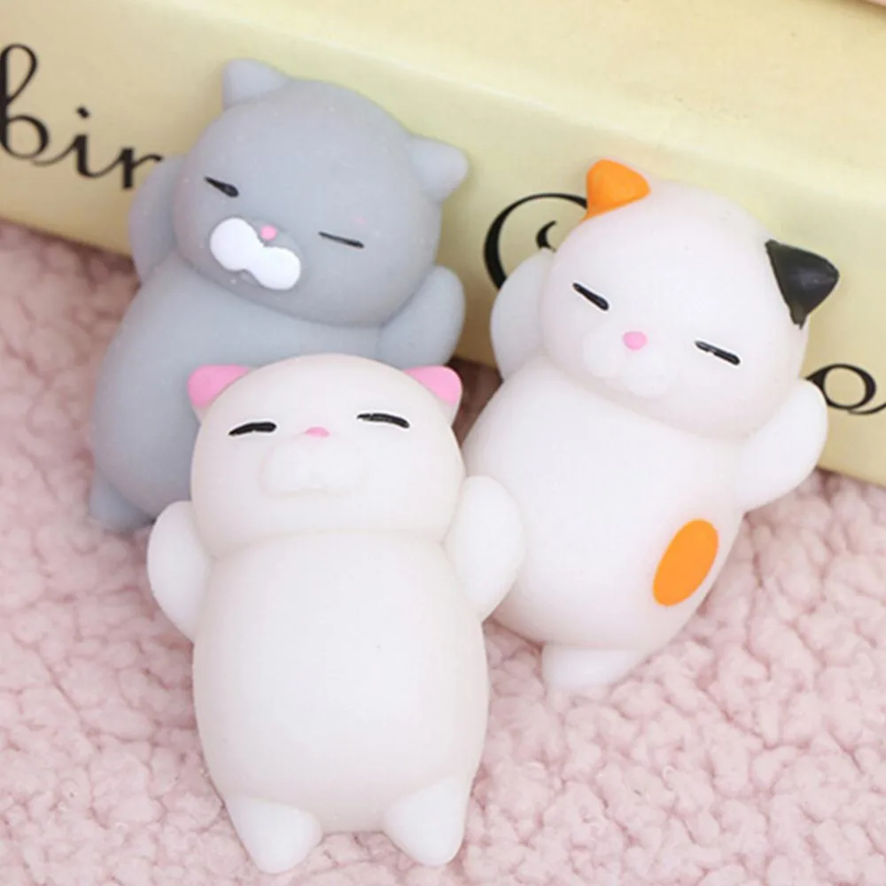 Прямая поставка милая мягкая игрушка Mochi Cat Squeeze Healing Fun детская для детей и