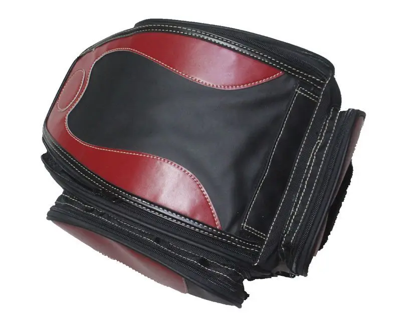 Universal Motorcycle Luggage Bag Saddle Bags Motorbike Racing Backpack Helmet Tank Travel Tail Black And Red |