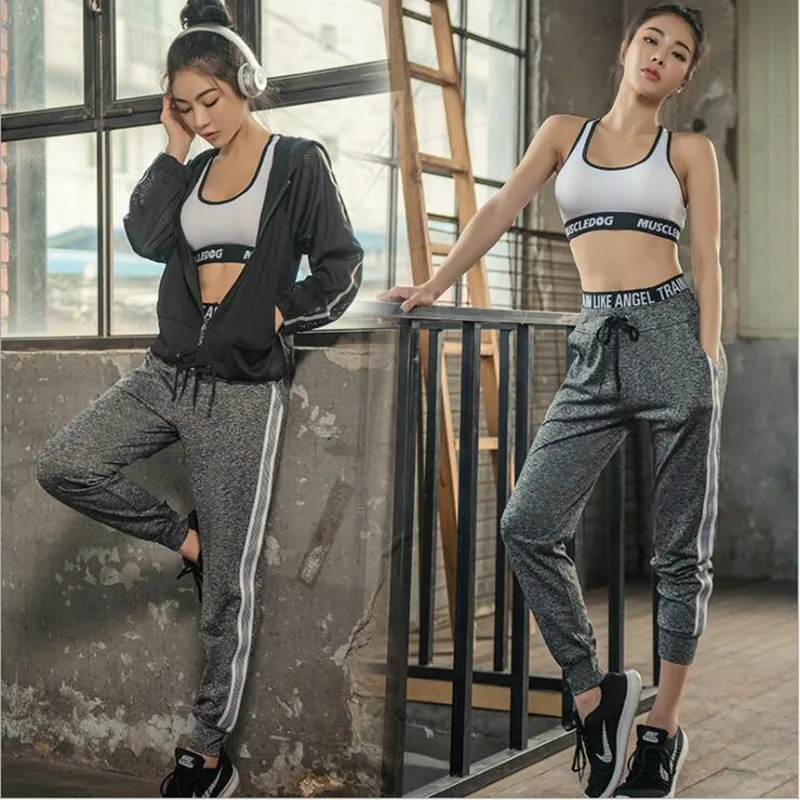 Новый женский набор для йоги из 3 предметов спортивная одежда бега фитнеса
