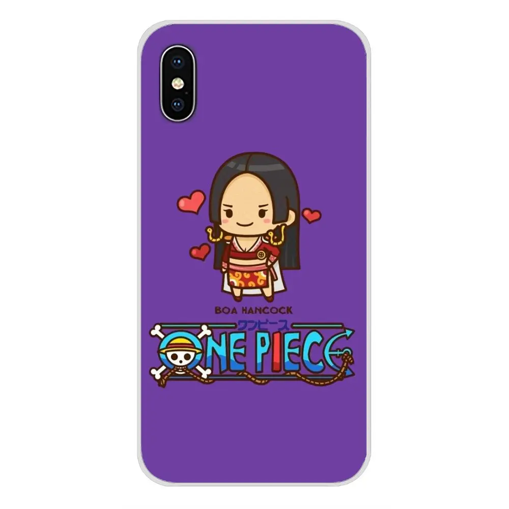 Для Sony Xperia Z Z1 Z2 Z3 Z5 compact M2 M4 M5 C4 E3 T3 XA Huawei Mate 7 8 Y3II anime One Piece Hancock прозрачный чехол из