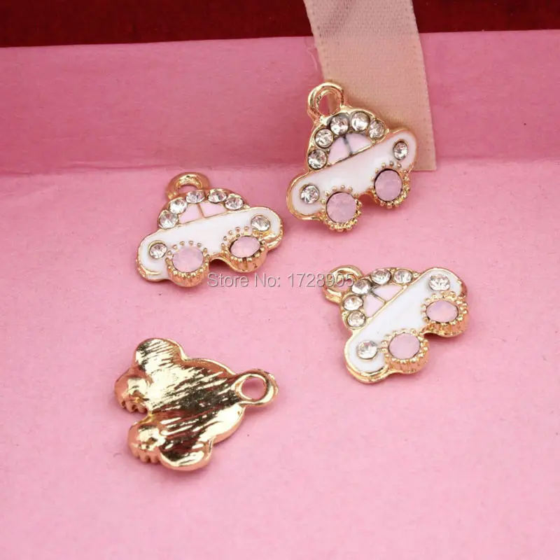 10 шт. эмалированные подвески для автомобиля 15 х15 мм|antique gold|charms carcar enamel |