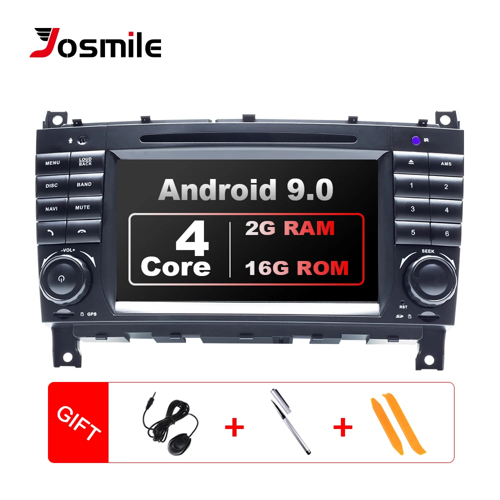 Автомагнитола 2 Din с GPS Android 9 0 автомобильный DVD плеер для Mercedes BenzC Class S CLC W203 CLK W209 2004