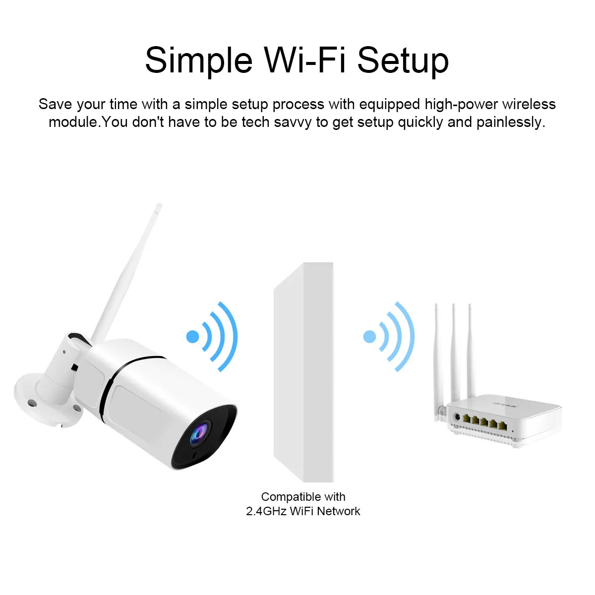 JOOAN с ONVIF HD 1080P IP камера беспроводной Wi Fi Пуля Камара Открытый водонепроницаемый IP66 ночное видение ИК безопасности