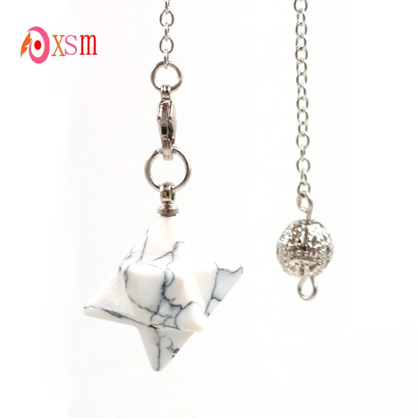Маятниковая подвеска Merkaba с натуральным кристаллом оникса, 1 шт., Wicca, Reiki, исцеляющая точка, придающие гадания, Merkabah, амулеты, ювелирные изделия