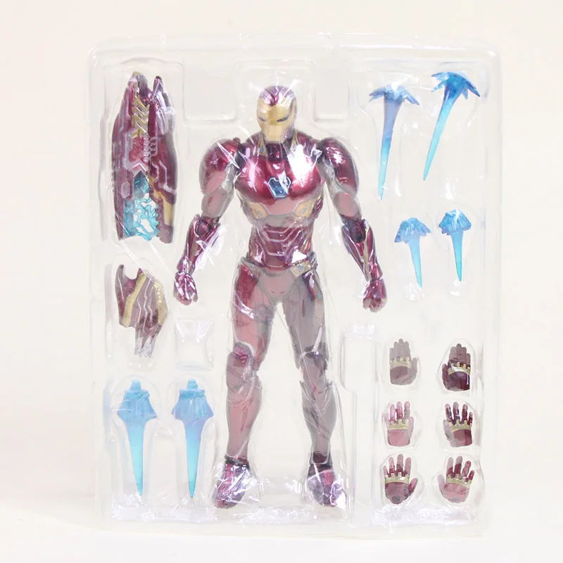 18 см игрушки Marvel танос ПВХ фигурка Мстители 3 Бесконечная война фигурка Коллекционная модель куклы игрушка подвижная фигурка - Цвет: red ironman no box