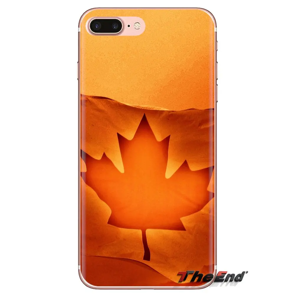 Canadian flag emblem Maple leaf Soft Transparent Cover Bag For iPod Touch Apple iPhone 4 4S 5 5S SE 5C 6 6S 7 8 X XR XS Plus MAX |