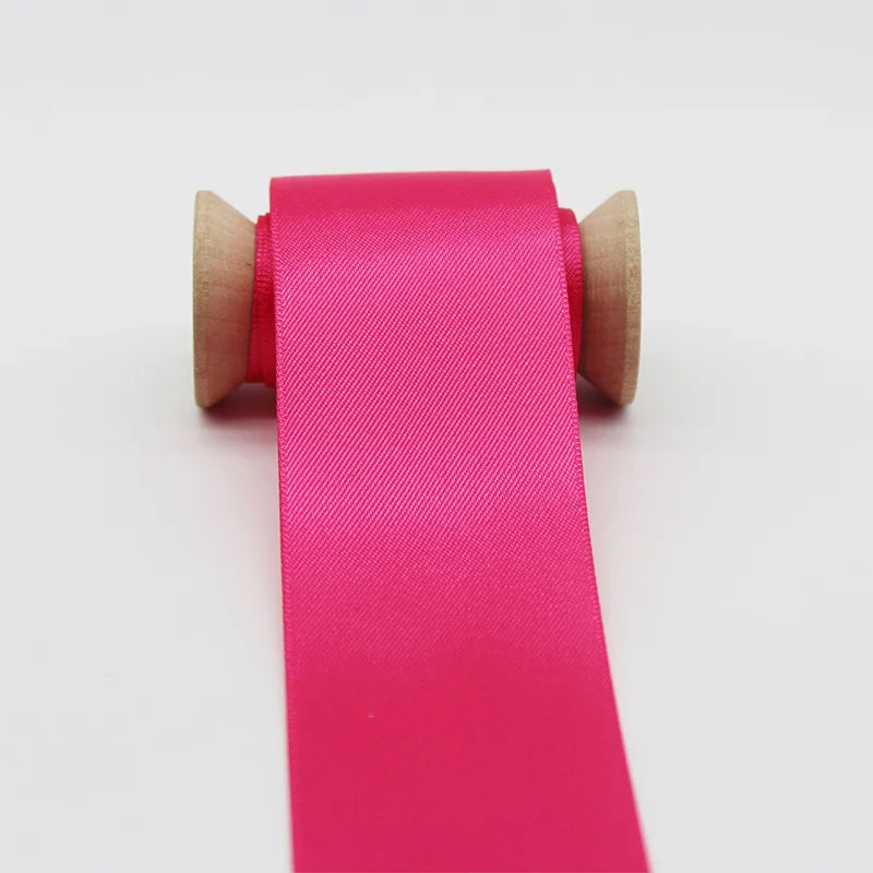 B-28 Shocking Pink 1,5 дюйма 38 мм 1-1/" ; атласная обувь для однотонные ленты двухсторонний шелковой лентой Высокое качество для Сделай Сам DIY бигуди для волос луки ремесленничество аксессуары - Color: B-28 Shocking Pink