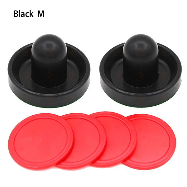 M size Black Воздушные хоккейные весла шайбы большая цель ручки толкатели Замена аксессуары игровые столы дети и взрослые Семья развлечения подарок - Цвет: M size Black