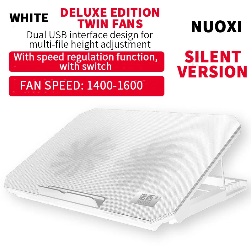 Подставка для ноутбука с 2 вентиляторами подходит ноутбуков 11 13 14 15 6 17 дюймов