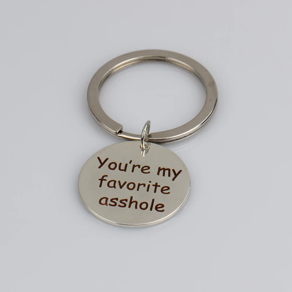 Одна Пара подарков на день Святого Валентина Ты мой мудак брелок для ключей с