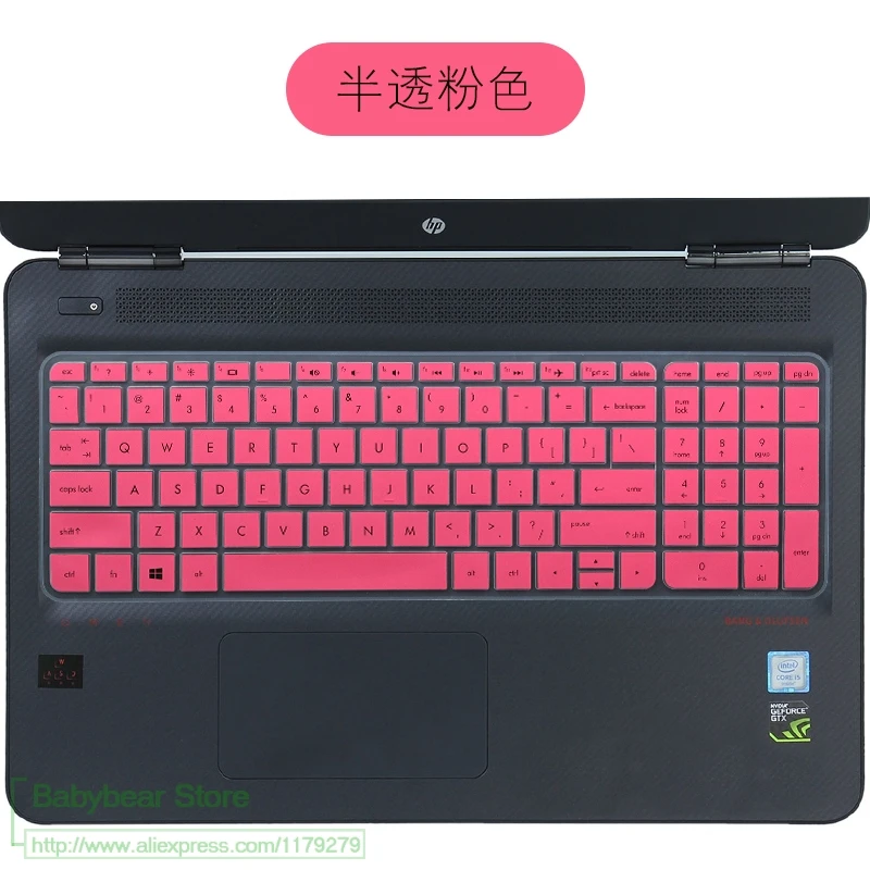 pink Силиконовая защитная накладка для клавиатуры Крышка для Hp Pavilion 17 двумя способами; женские 17T Envy 17Z M7-N M7 17T-N 17-S серии 17 ''17,3'' - Цвет: pink