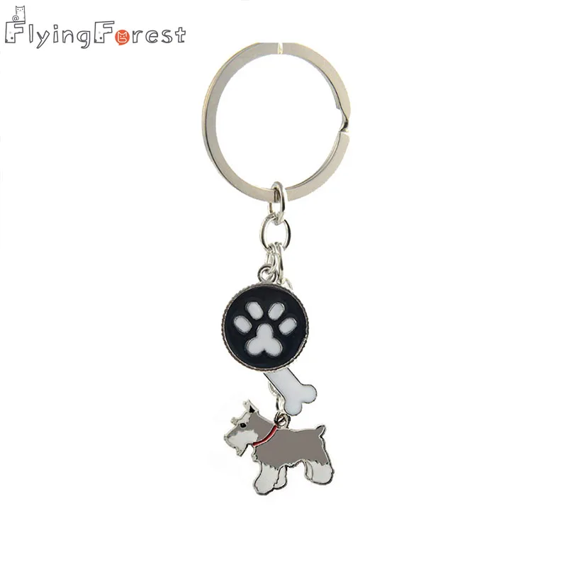 Flyingforest брелок для домашних животных собака коготь из сплава металла брелки