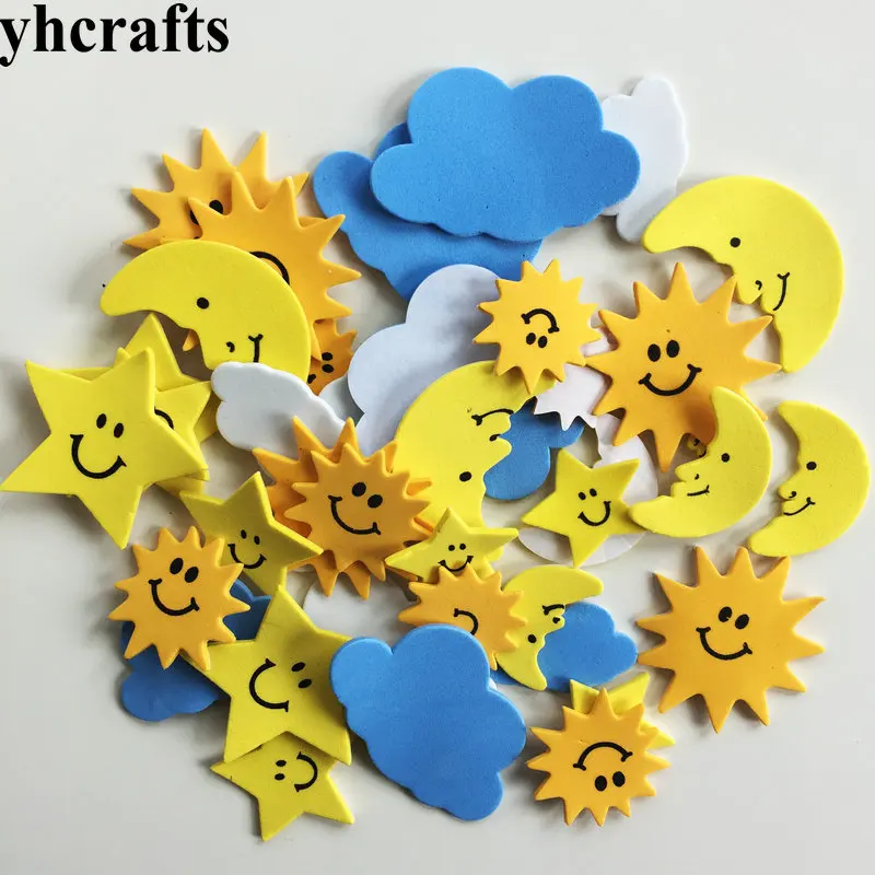 25PCS 3.5-6.5cm 1 упаковка/Партия. Красочные наклейки из вспененного материала в виде машины. Украшения детской комнаты, Обучающие Игрушки для раннего развития, игрушки ручной работы для детей - Цвет: 25PCS 3.5-6.5cm