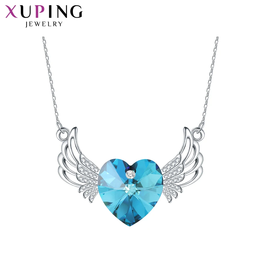 

Xuping Jewelry Exquisite Cute Heart Shaped Crystal Pendant Popular Necklace for Women 40151