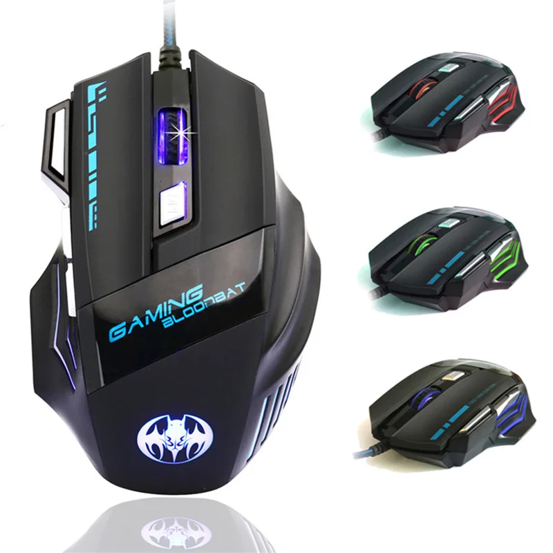 5500 dpi игровая мышь геймерская Проводная компьютерная мышь для Pro gamer 7 кнопок светодиодный USB оптическая мышь sem fio Прямая поставка