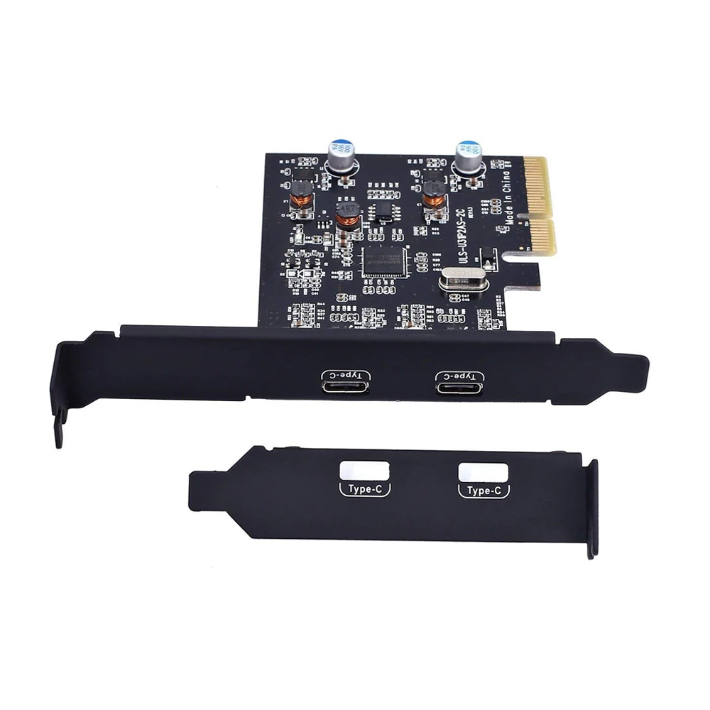 PCI E Express 4X к USB 3 1 Gen2 10 Гбит/с 2 портовый адаптер расширения типа C для настольного