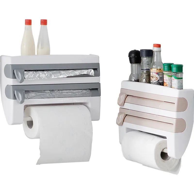 Многофункциональный кухонный органайзер стойка для хранения пищевой пленки