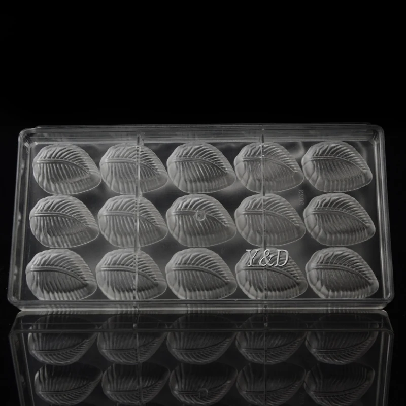 Лист в форме листьев твердый пластик 3D прозрачный поликарбонатные формы для