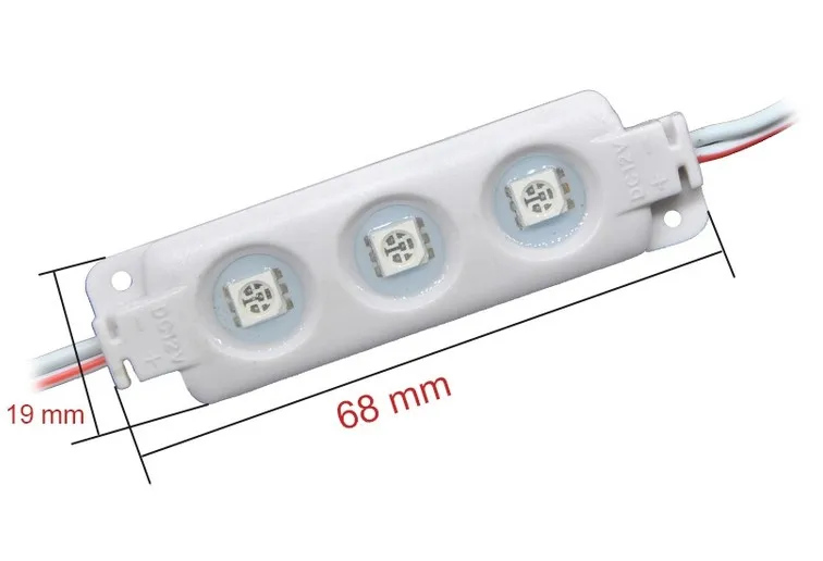 Светодиодный модуль SMD 5050 магазин лобового стекла от солнца знак света лампы инъекций белый IP65 водонепроницаемая лампа дневного света светодиодный Подсветка