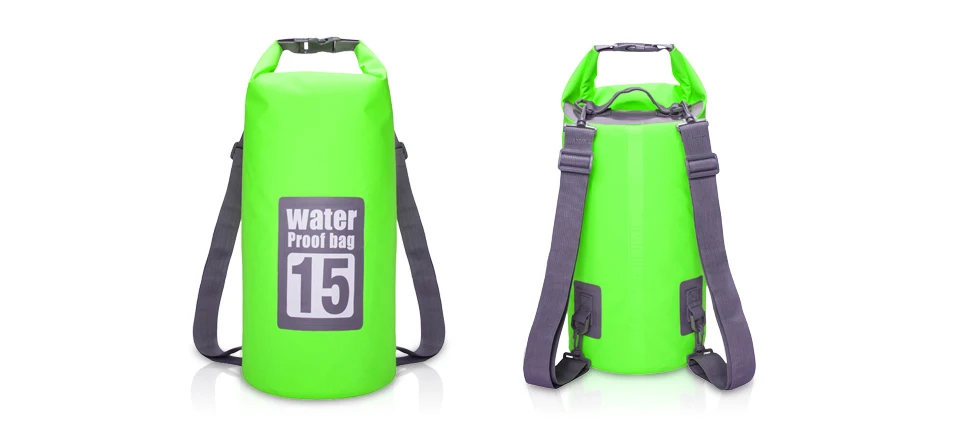 5L/10L/15L/20L Водонепроницаемый сухой мешок сумка для хранения сумка для плавания Каякинг каноэ Рыбалка двойные ремни