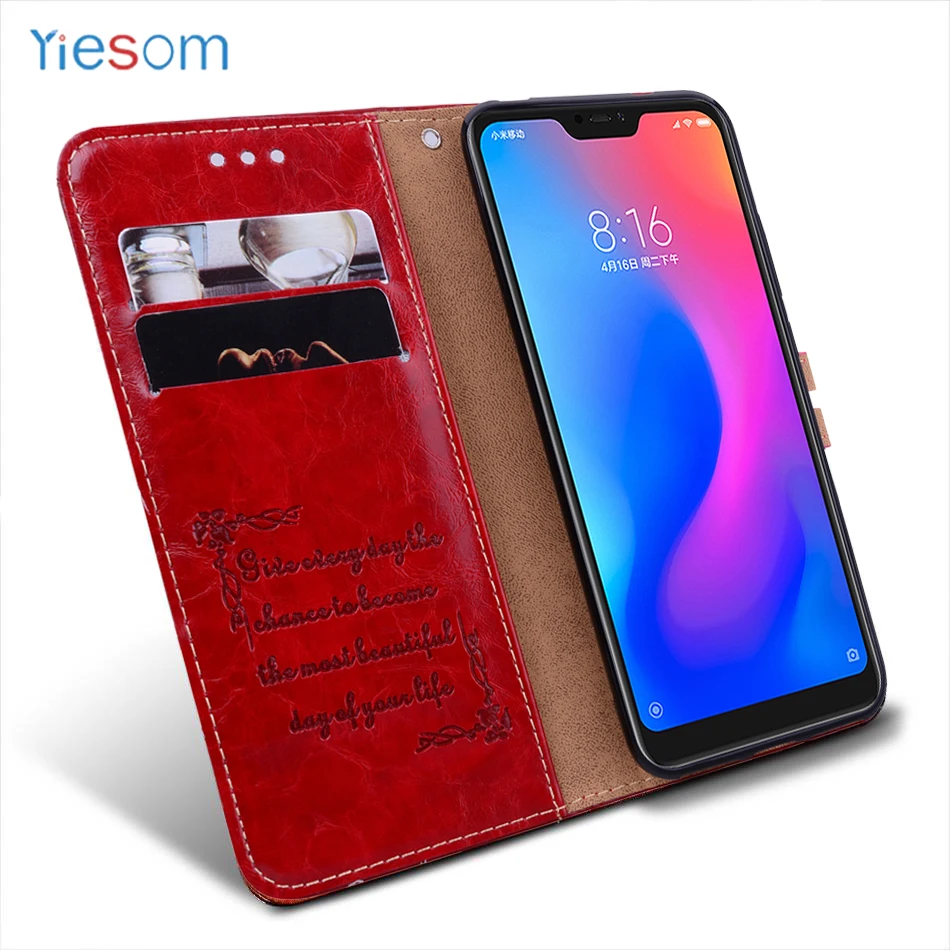Чехол бумажник для Xiaomi Mi A2 Lite Mi9 Mi8 Redmi 5 Plus 6A 5A 4X кожаный чехол Note Pro 7 6 чехлы