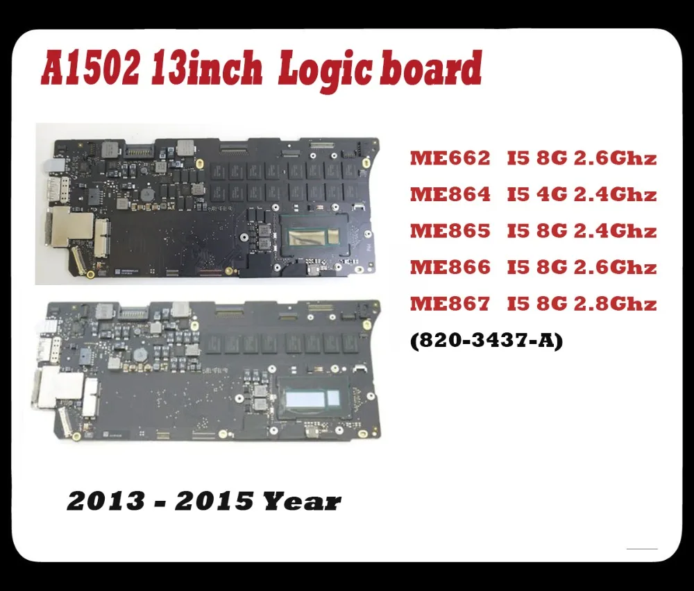 Протестированная 100% рабочая материнская плата для Macbook pro retina 13 '