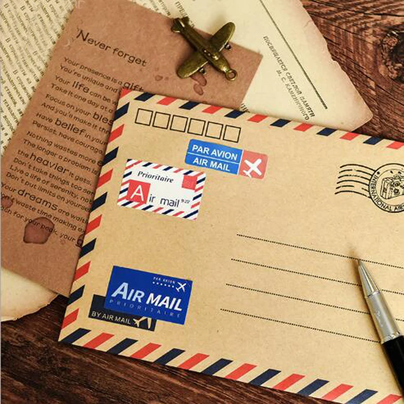 45 шт./кор. Airmail (заказное Авиапочта коробка стикеры Mini бумажные наклейки украшения