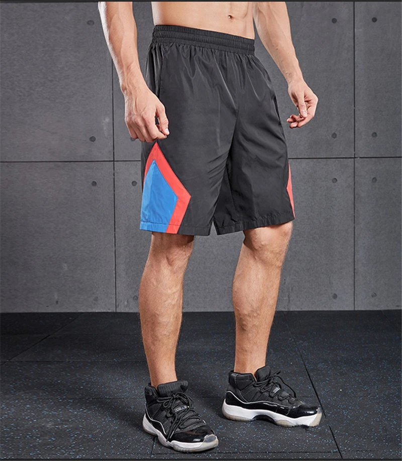 Vansydical Sports Shorts Mens Summer Running Training Fitness Shorts Breathable Quick Dry Basketball Gym Shorts