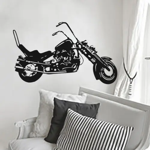 

Free shipping diy Motorcycle Vinyl Decal Wall Decor Home Sticker Removable Wall Art PVC Stickers Decoration