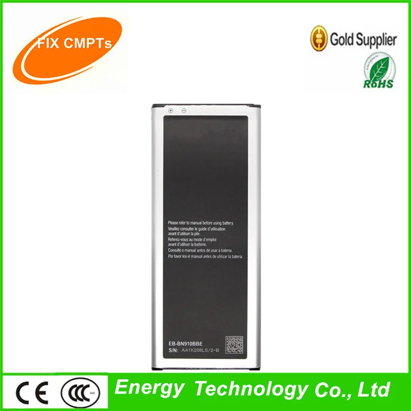 100% Тесты оригинальный Батарея EB BN910BBE для samsung Galaxy Note 4 N910 N910A N910U N910F N910H N910V 3220