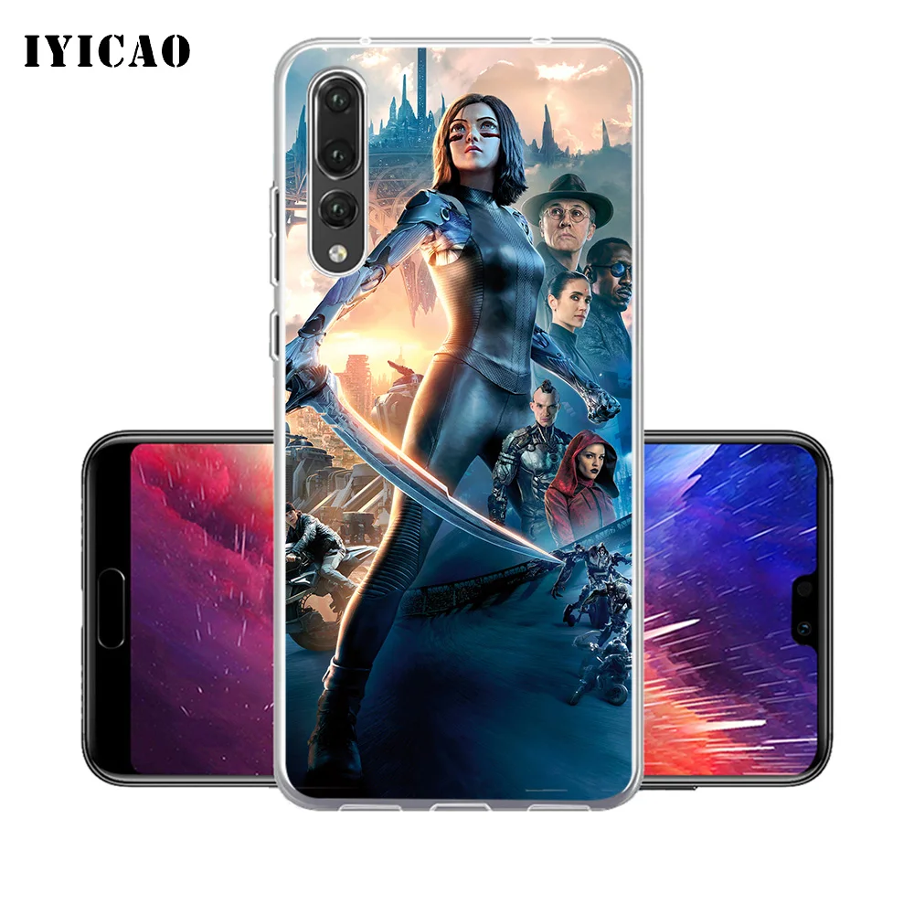 IYICAO Alita боевой Ангел Мягкий силиконовый чехол для телефона Huawei P30 P20 Pro P10 P9 P8 Lite P Smart