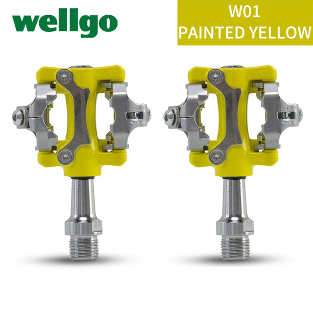 Wellgo W01 MTB велосипедная педаль для велоспорта бесклипсовая легкая 9/16 &quot CR MO