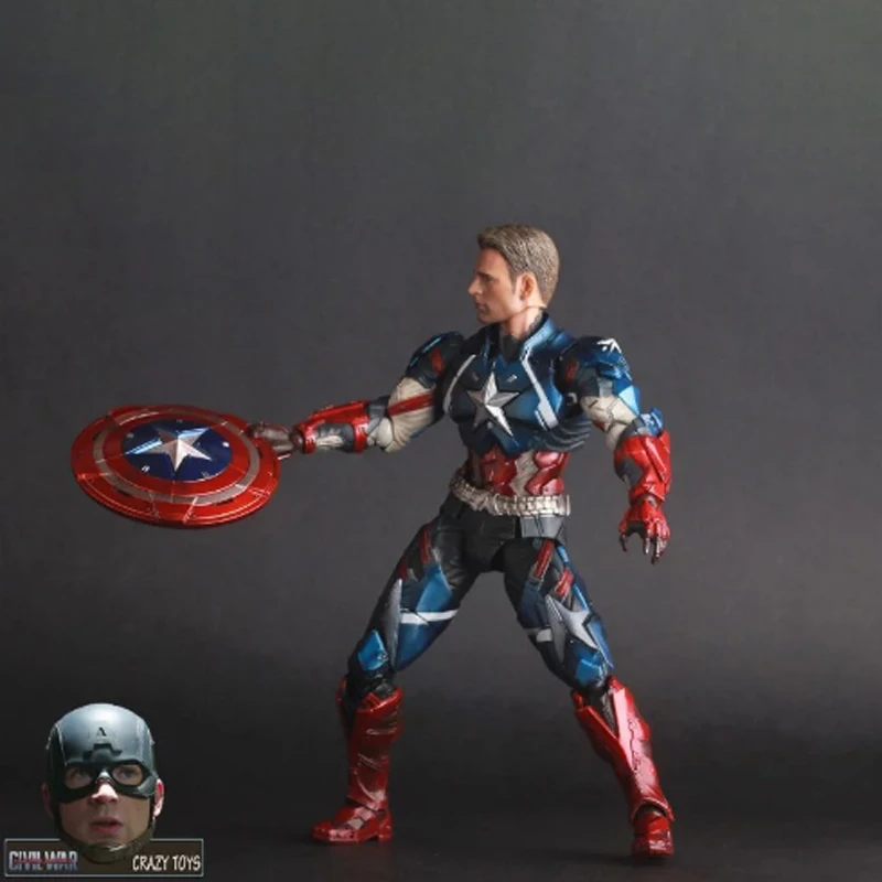 27 см Ограниченная серия Marvel Мстители 4 Endgame супергерой Капитан Америка ПВХ фигурка Коллекционная модель куклы игрушки