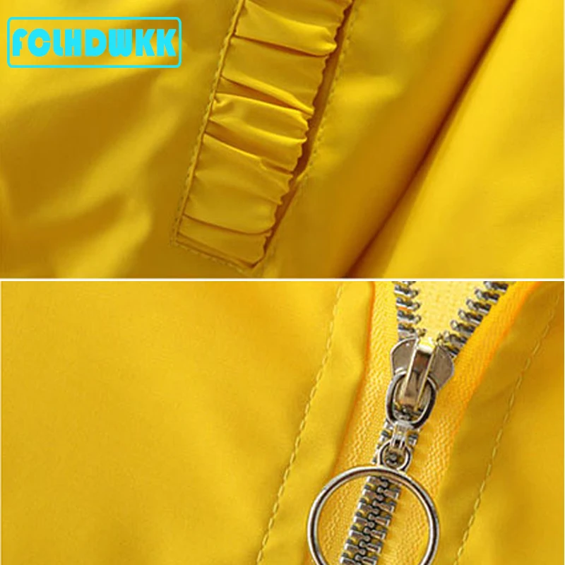 Куртка для девочек FCLHDWKK с длинным рукавом летняя детская цветочным рисунком в