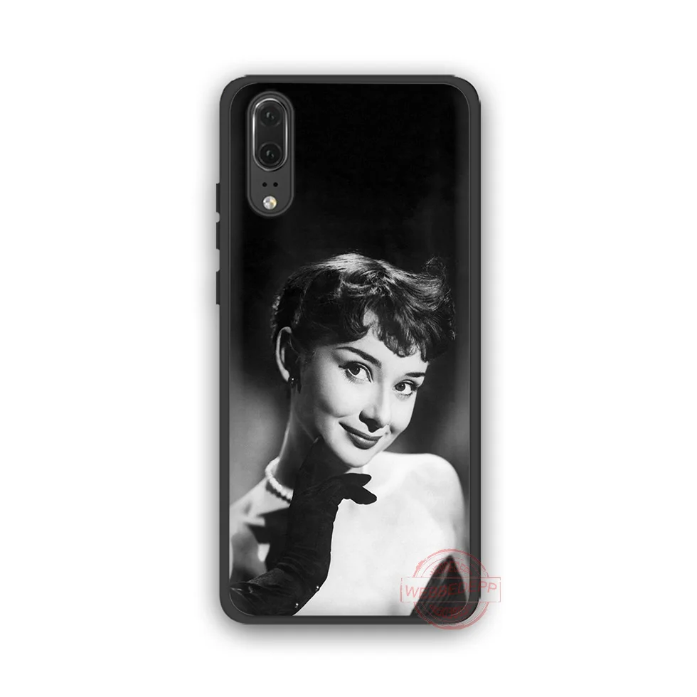 WEBBEDEPP чехол для телефона из ТПУ с Одри Хепберн Huawei P10 P20 P30 Lite Pro Y6 Y7 prime 2018 Y9 2019 |