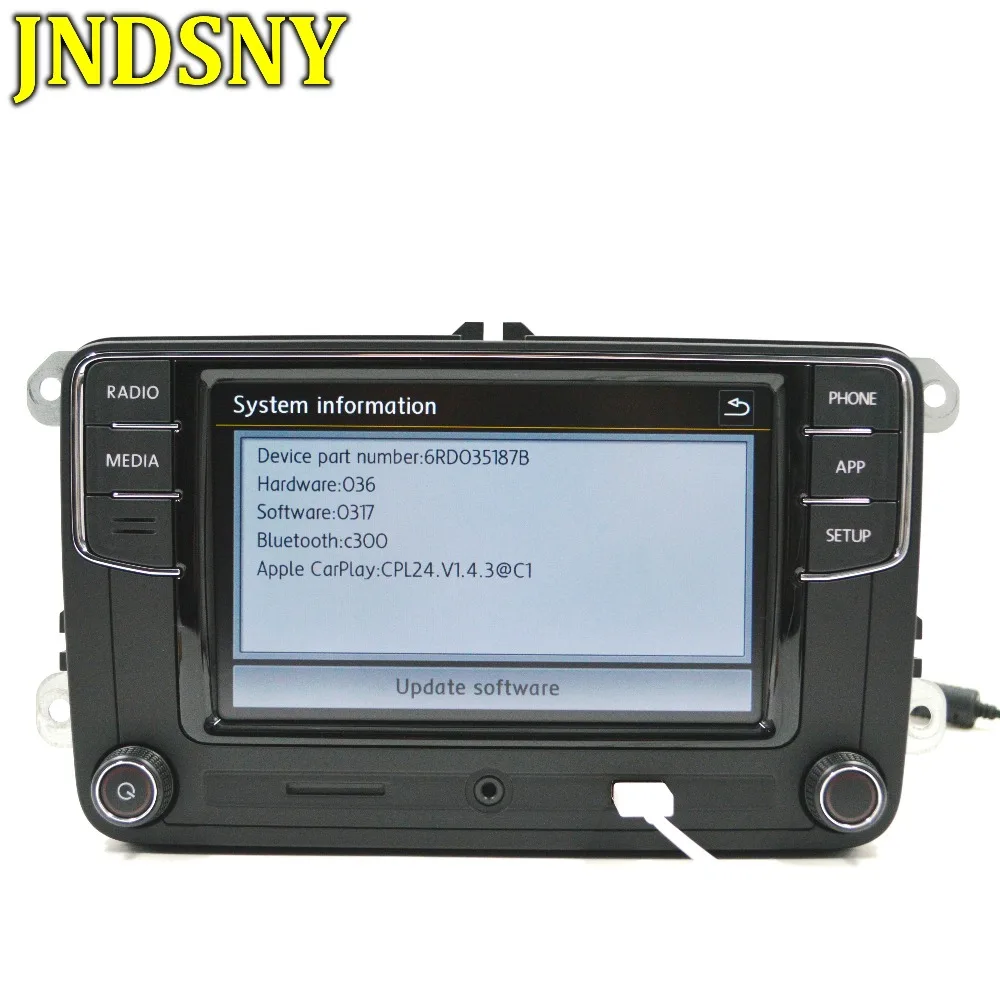 JNDSNY RCD330g CarPlay RCD330 Plus CarPlay автомобиль MIB радио для VW Golf 5 6 Jetta MK5 MK6 CC Tiguan Passat B6 B7 Polo 6RD035187B