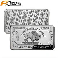 1 oz 999 fine silver american bison buffalo collectible bullion bar ingot
