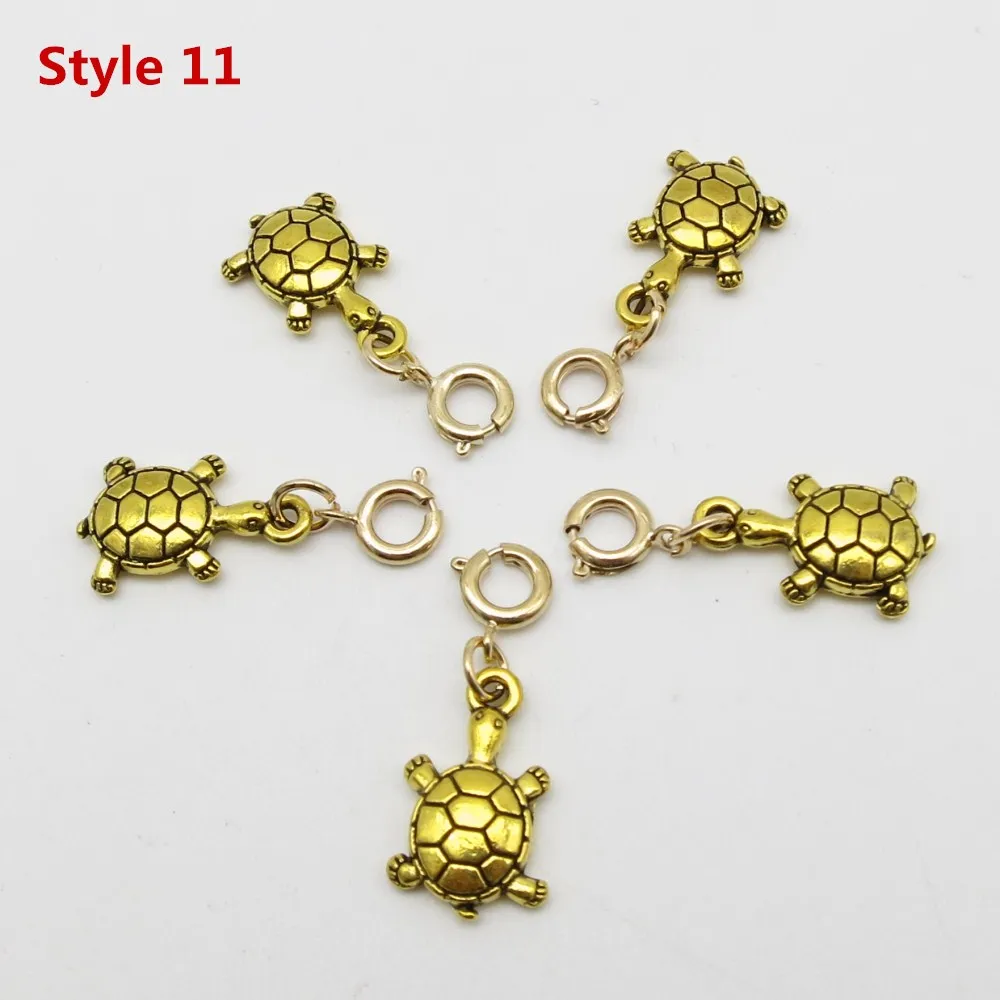 5pcs Style 11 5 шт./упак. shell Дерево DIY талисманы, подвязанные лентой, с объемной волной, дредлоки, для увеличения объема, бусины зажимы манжеты кольца Золотой застежками ювелирных изделий, дредлоки, для увеличения объема, аксессуары - Цвет: 5pcs Style 11