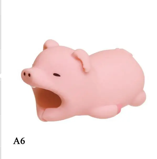 Pig Дропшиппинг 1 шт. кабельный чомперы защита животных кусачки Органайзер чомперы зарядное устройство usb держатель линии для usb-кабель для Iphone - Цвет: Pig