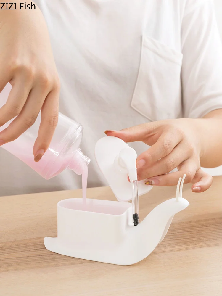 Улитка Форма дезинфицирующее средство для рук Пресс бутылка лосьона пресс-Тип