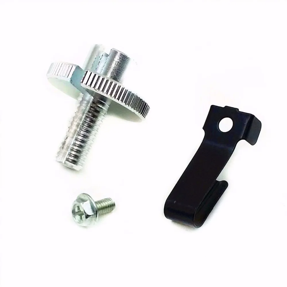 

Universal CHROME Motorcycle CLUTCH LEVER CABLE ADJUSTER KIT BOLT W/ Locking Nut