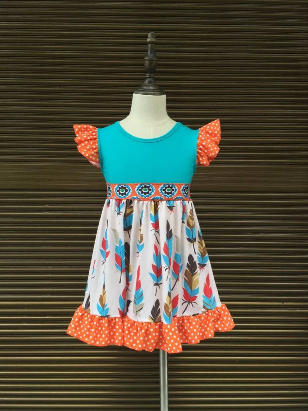 Drop Shopping New Style Cotton Boutique Dress Children Clothing Baby Girls Thankgiving Kids Clothes Casual Party | Детская одежда и