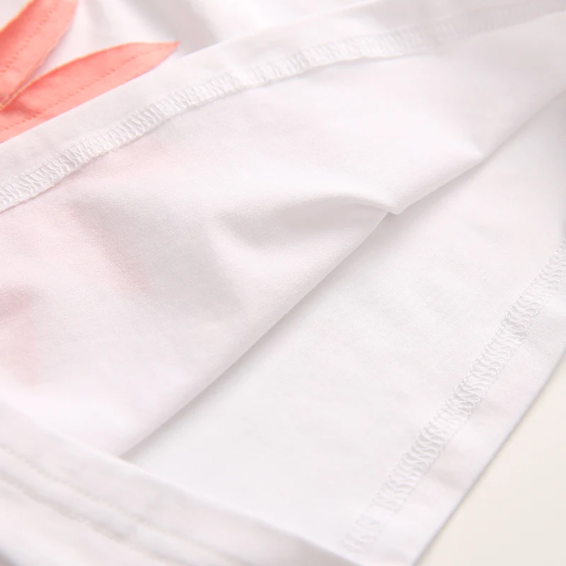 Женский летний комплект из 2 предметов Элегантная футболка с цветочной вышивкой