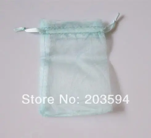 

500pcs/lots Light Blue Color Jewelry Packing Drawable Organza Bags 7x9cm,Wedding Gift Bags & Pouches