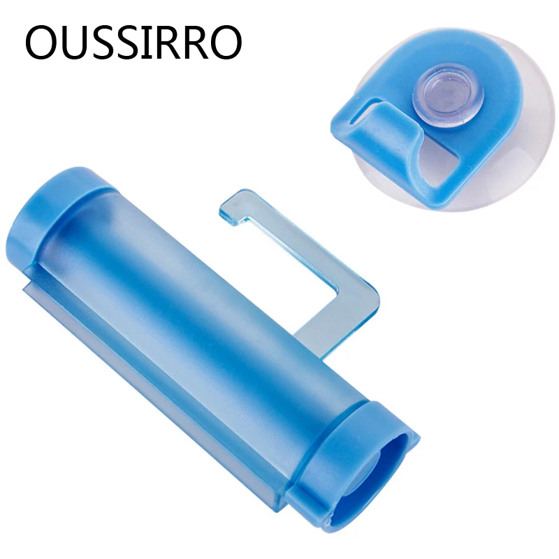 

Creative Multipurpose Toothpaste Dispenser Partner Sucker Wall-mounted Manual Squeeze Hand Cream Facial Cleanser Toothpaste Tool